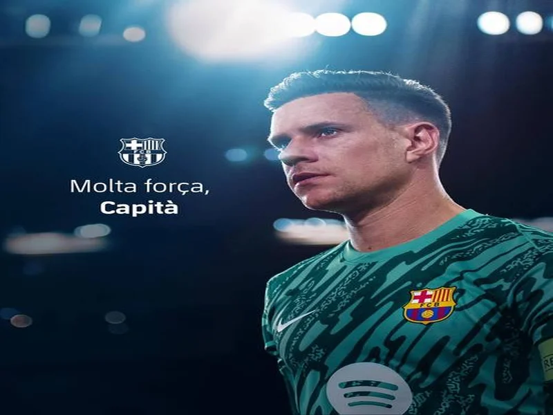 特尔施特根社媒祝贺布斯克茨:以一座冠军结束征程,太棒了